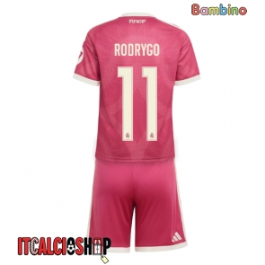 Real Madrid Rodrygo Goes #11 Terza Maglia Bambino 2026-27 Manica Corta (+ Pantaloni corti)
